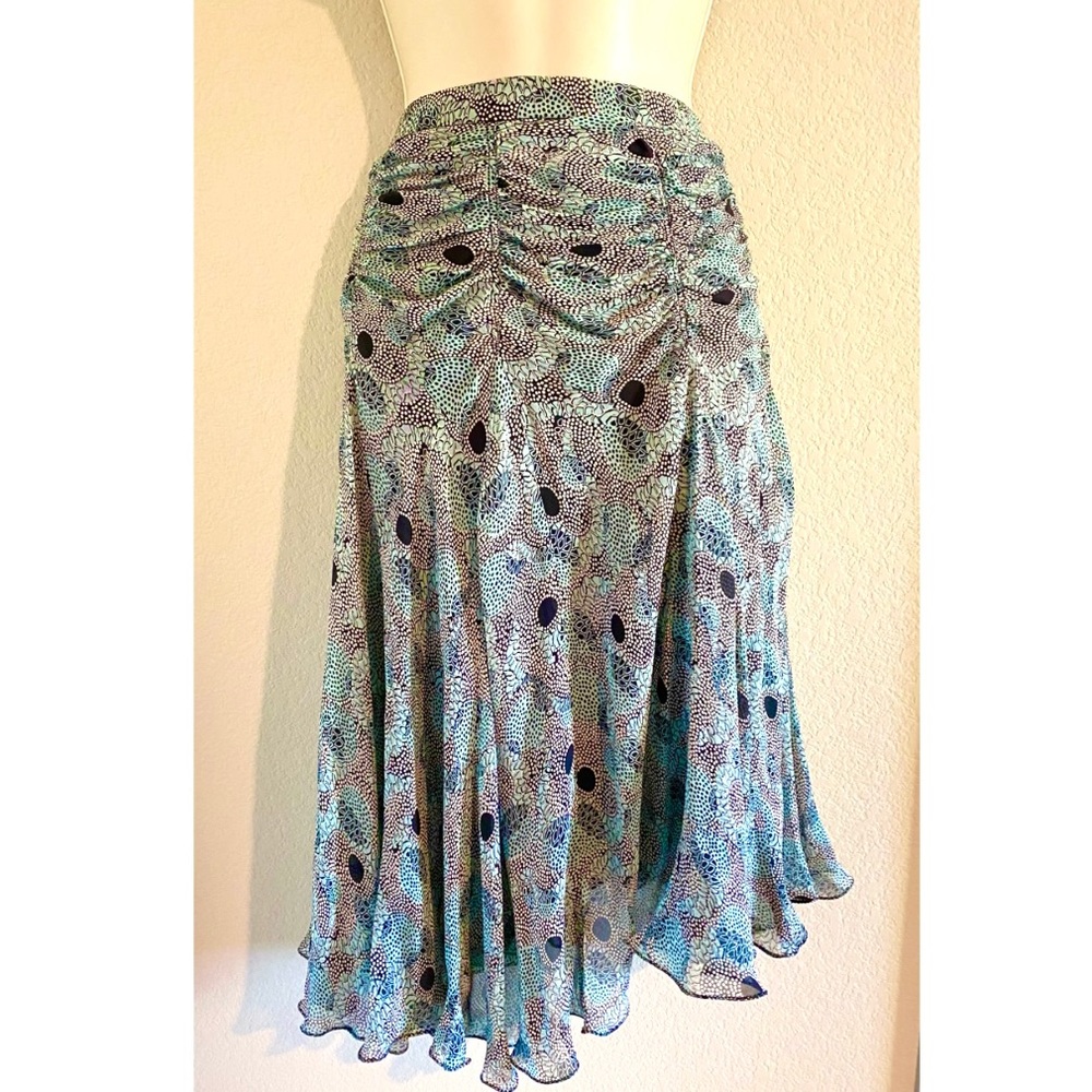 NWOT Max Studio silk high low skirt. Sz M